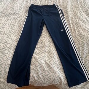 Adidas old school 3 stripes track pants , XL , blue ink